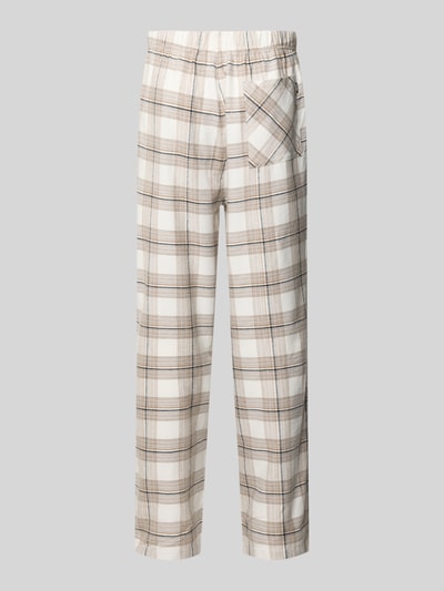 BOSS Regular Fit Pyjama-Hose aus Baumwoll-Viskose-Mix Modell 'HOLIDAY PANTS' Offwhite 3
