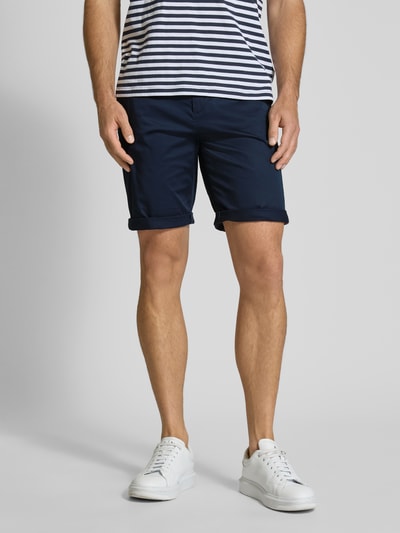 Tom Tailor Regular Fit Chinoshorts aus Baumwoll-Mix Marine 4
