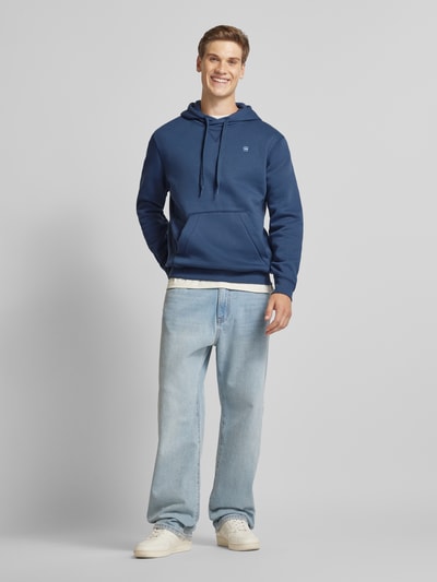 G-Star Raw Hoodie mit Logo-Stitching Jeansblau 1