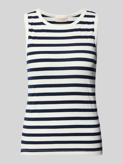 FREE/QUENT Tanktop in Ripp-Optik Modell 'Effy' Dunkelblau 2