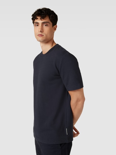 Marc O'Polo T-shirt z bawełny z okrągłym dekoltem Granatowy 3