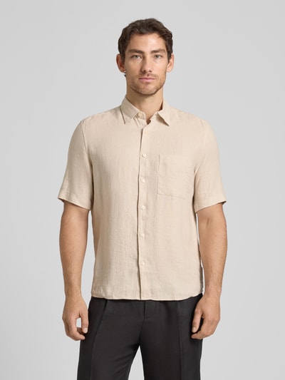 Marc O'Polo Koszula casualowa o kroju regular fit z czystego lnu Écru 4
