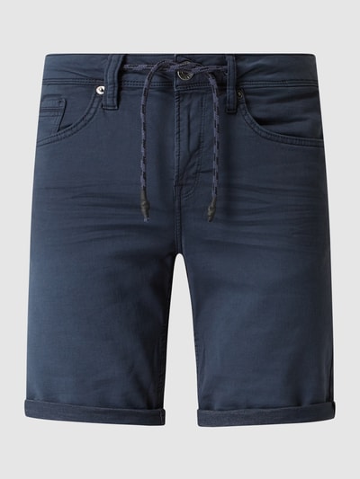 Garcia Slim Fit Jeansshorts mit Stretch-Anteil Modell 'Savio' Marine 2