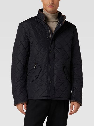 Barbour Steppjacke mit Stehkragen Modell 'BARBOUR POWELL' Marine 4