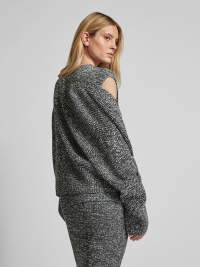 P&C* curated by Anouk Yve Gebreide pullover met ronde hals - capsulegarderobe Donkergrijs gemêleerd - 5