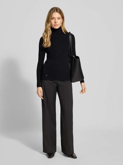 Lauren Ralph Lauren Gebreide coltrui, model 'AMANDA' Zwart - 1