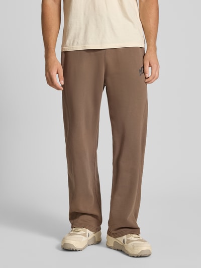 Review X MATW Sweatpants mit elastischem Bund Mittelbraun 4