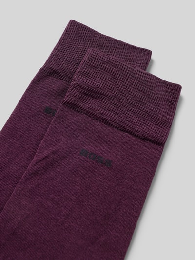BOSS Socken aus Baumwoll-Mix Bordeaux 2