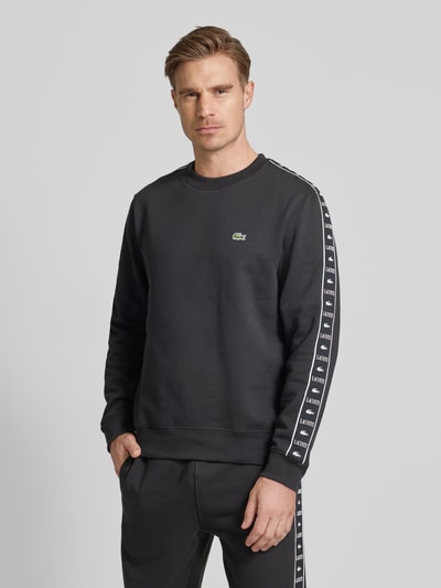 Lacoste Sweatshirt met labeldetails Zwart - 4