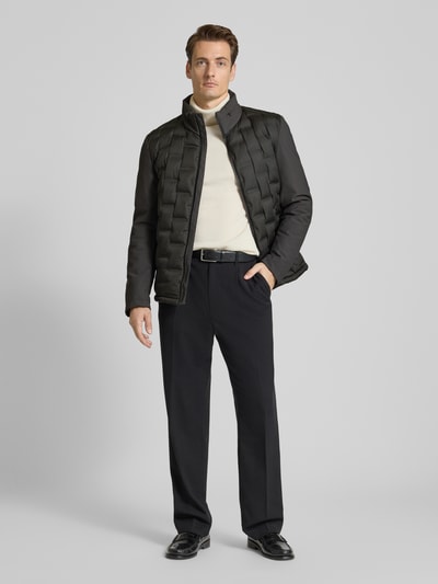 bugatti Gewatteerd jack met opstaande kraag Grafiet - 1