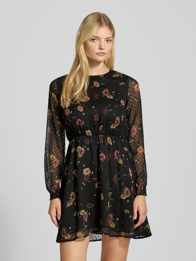ONLY Getailleerde vrijetijdskleding met all-over motief, model 'ELIZA LIFE' Zwart - 4