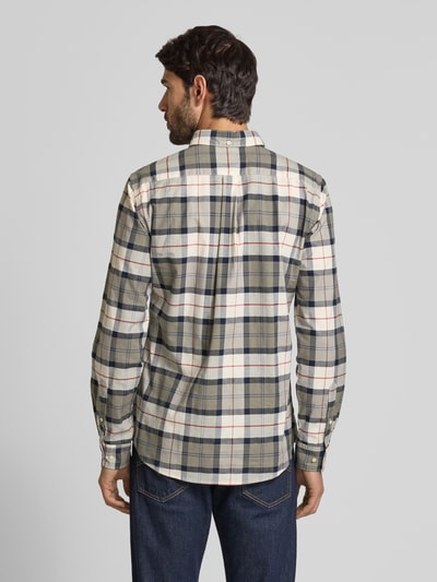 Barbour Freizeithemd mit Knopfleiste Oliv 5