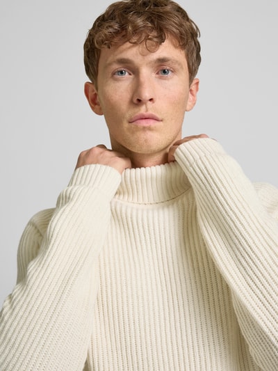 camel active Strickpullover mit Label-Detail Offwhite 3