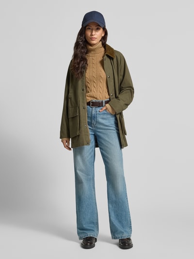 Polo Ralph Lauren Sweter z dzianiny o kroju regular fit z mieszanki bawełny i kaszmiru Camel melanż 1