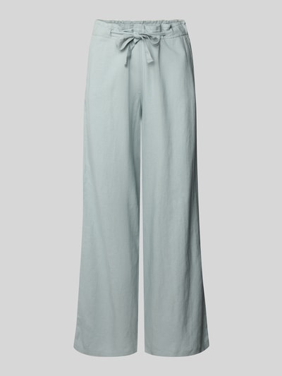 Christian Berg Woman Stoffhose aus Leinen-Viskose-Mix mit Kordelzug Aqua 2