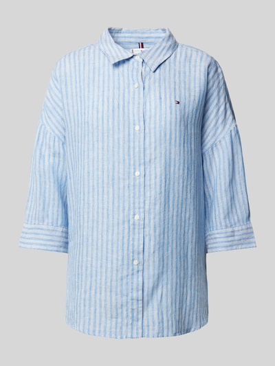 Tommy Hilfiger Relaxed Fit Bluse aus reinem Leinen Marine 2