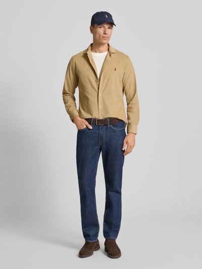 Polo Ralph Lauren Regular Fit Freizeithemd mit Logo-Stitching Modell 'CORDUROY' Beige 1