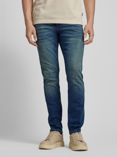 CARS JEANS Slim Fit Jeans im Used-Look Modell 'BATES' Jeansblau 4