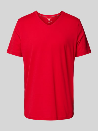 Christian Berg Men T-Shirt mit V-Ausschnitt Rot 1