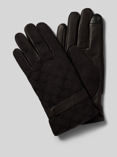 JOOP! Collection Handschoenen met labeldetail Zwart - 1