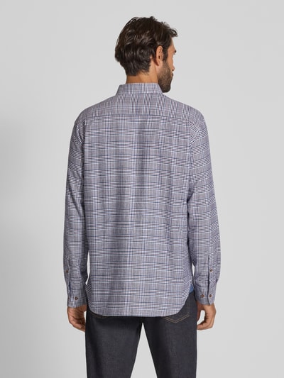 Christian Berg Men Vrijetijdsoverhemd met knoopsluiting Marineblauw - 5