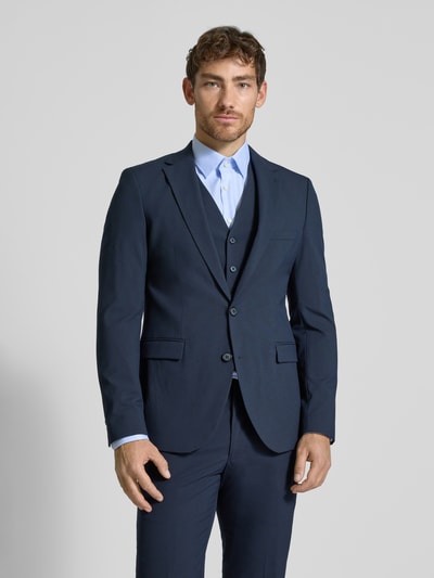 Christian Berg Men 2-knoops colbert met reverskraag Marineblauw - 4