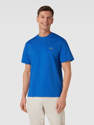 Lacoste T-shirt z okrągłym dekoltem model ‘BASIC’ Niebieski 4