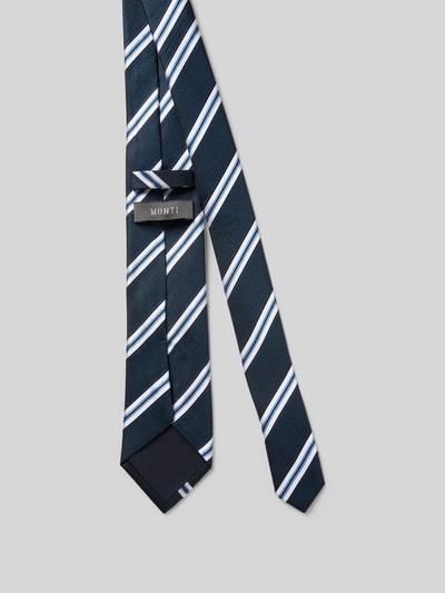Monti Stropdas van puur zijde Marineblauw - 2