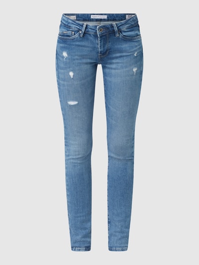 Pepe Jeans Jeansy o kroju skinny fit z dodatkiem streczu model ‘Pixie’ Jeansowy niebieski 2