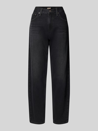 Levi's® 300 Jeansy o kroju straight fit z efektem znoszenia Antracytowy 1