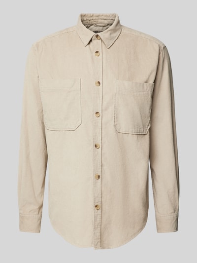 Only & Sons Relaxed fit vrijetijdsoverhemd met structuurmotief, model 'ALP' Beige - 2