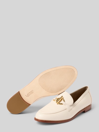 Lauren Ralph Lauren Loafer aus echtem Leder Modell 'BLAIKE' Offwhite 4