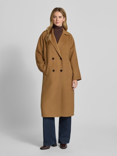 OAKWOOD Lange jas van wolmix, model 'DONATELLA' Cognac - 4