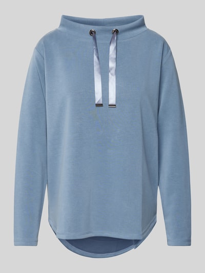 More & More Sweatshirt met opstaande kraag Rookblauw - 2