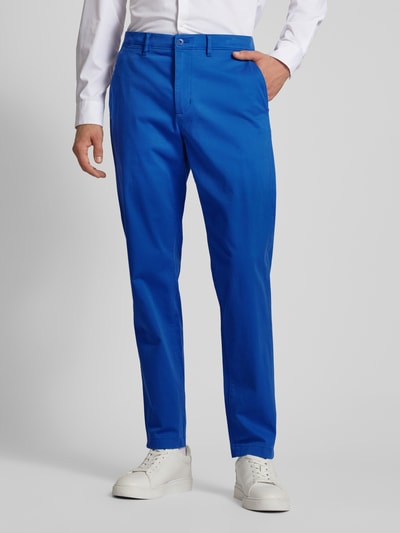 Tommy Hilfiger Slim fit chino met knoop- en ritssluiting, model 'HARLEM' Koningsblauw - 4