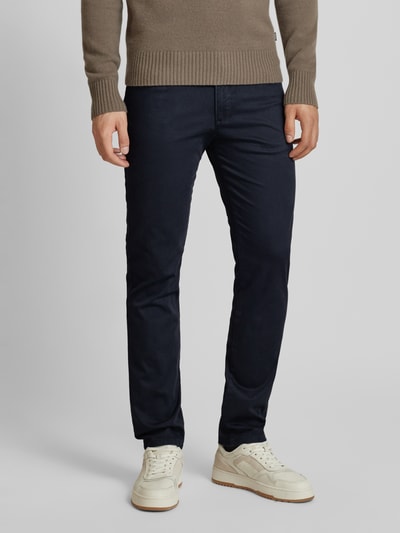 bugatti Modern fit chino in 5-pocketmodel, model 'Cordoba' Marineblauw - 4