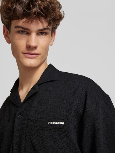 Pegador Oversized Fit Freizeithemd mit 1/2-Arm Modell 'ACADO' Black 3