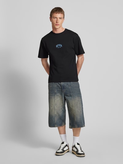 REVIEW T-Shirt mit Label-Print Black 1