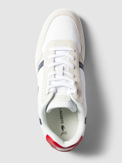 Lacoste Sneaker van leer met contrastgarnering Wit - 4