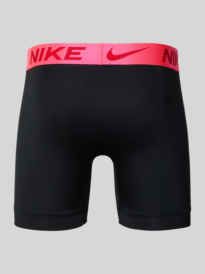 Nike Obcisłe bokserki z technologią Dry-Fit i paskiem z logo w zestawie 3 szt. Czarny 3