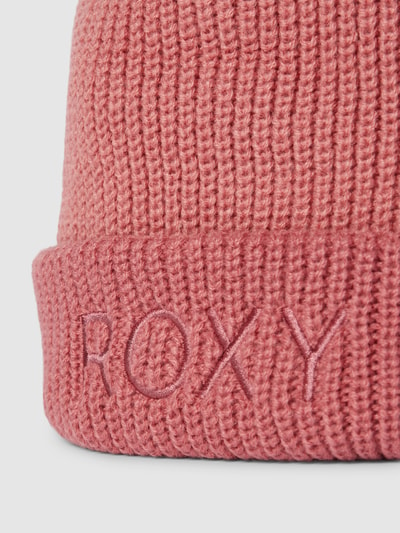 Roxy Beanie mit Label-Stitching Modell 'FREJA' Rosa Melange 2