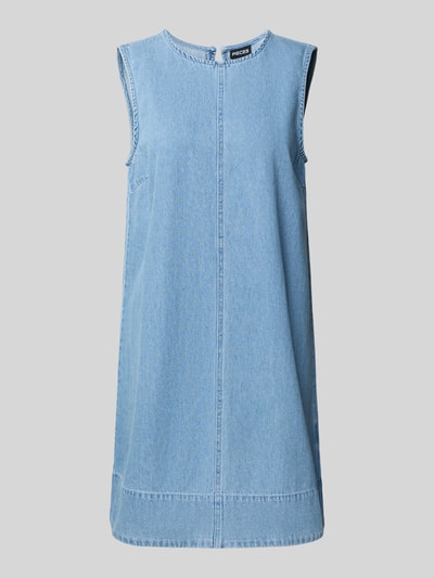 Pieces Loose fit jeansjurk van puur katoen, model 'FLORA' Lichtblauw - 2