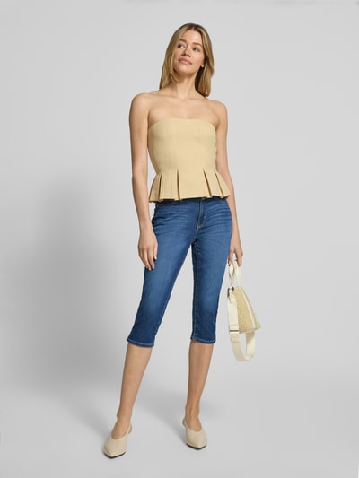 s.Oliver RED LABEL Slim Fit Caprijeans aus Baumwoll-Mix Modell 'BETSY' Dunkelblau 1