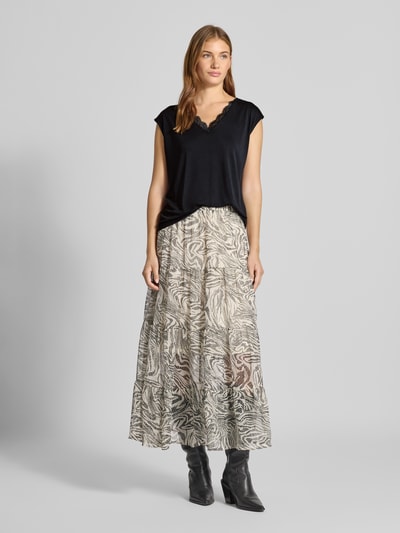 Pieces Loose fit T-shirt met kant, model 'KAMALA'  - 1