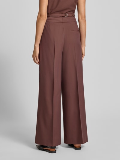 HUGO Weite Hose mit Viskose-Anteil Modell 'HORESA' Schoko 5