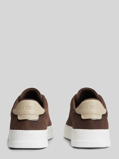 Tommy Hilfiger Sneaker aus echtem Rindsleder Dunkelbraun 5