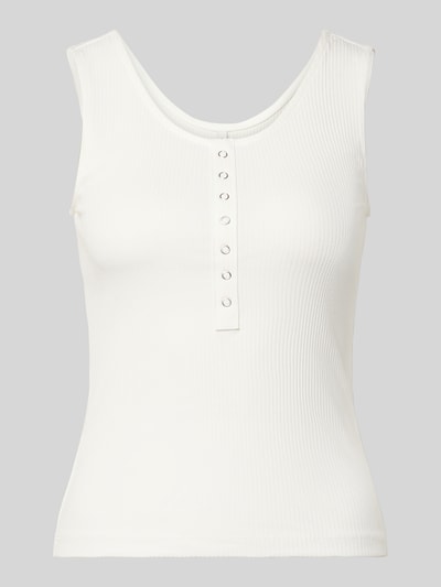 ONLY Top typu tank o kroju slim fit z mieszanki bawełny model 'SIMPLE' Złamany biały 2