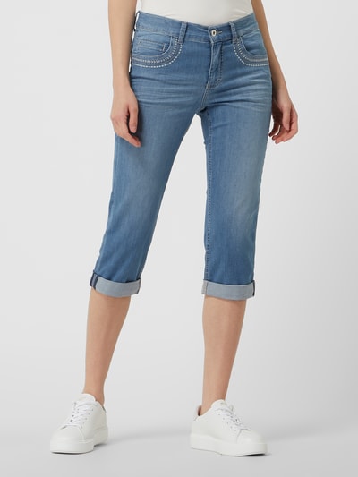 Angels Capri-jeans met stretch, model 'Cici'  Lichtblauw - 4