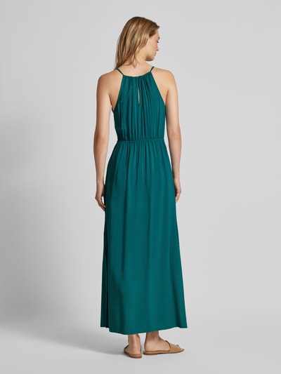 Tom Tailor Denim Maxi-jurk met halter Donkergroen - 5