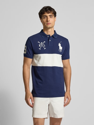 Polo Ralph Lauren Poloshirt mit Label-Stitching Marine 4